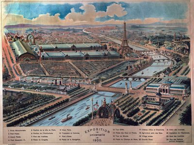 General View of the Paris Universal Exhibition (engraving) by French School