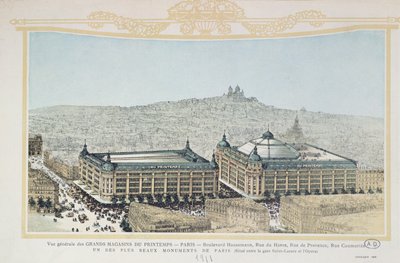 General view of the Parisian department store Printemps, 1911 by French School