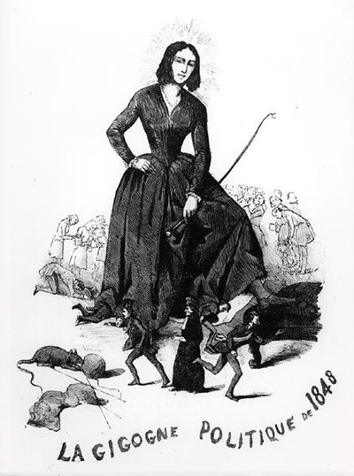 George Sand, the political stork, from 