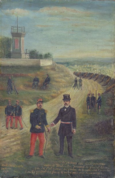 Georges Clemenceau (1841-1929) as Mayor of Montmartre 18th March 1871 by French School