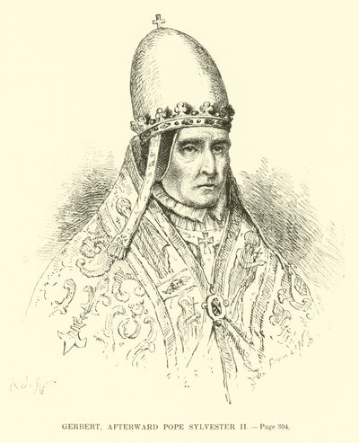Gerbert, afterward Pope Sylvester II by French School