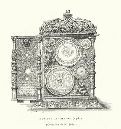 German clock, 1564 by French School
