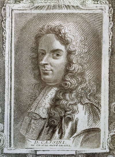 Giovanni Domenico Cassini (1625-1712), illustration from Histoire des Mathematiciens by Alexandre Saverien (1720-1805), published in Paris 1766 by French School
