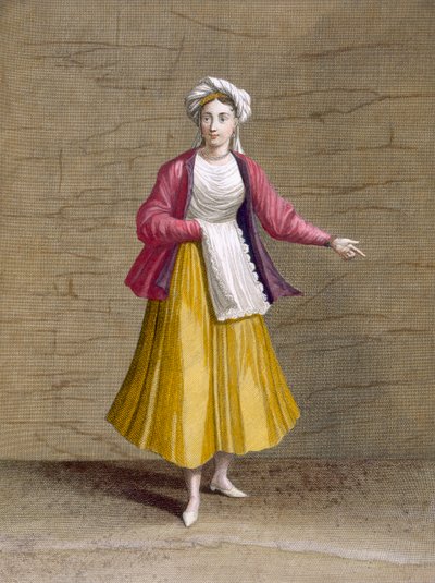 Girl from St. John of Patmos, from Collection of One Hundred Prints Representing the Different Nations of the Levant by Charles de Ferriol, engraved by Gerard Scotin by French School
