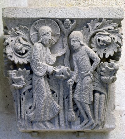 God Telling Adam to Work the Land (original capital) by French School