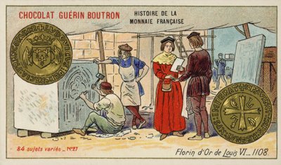 Gold florin of Louis VI by French School