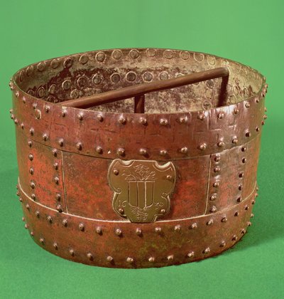 Grain measure with the Senlis coat of arms, 1630 by French School