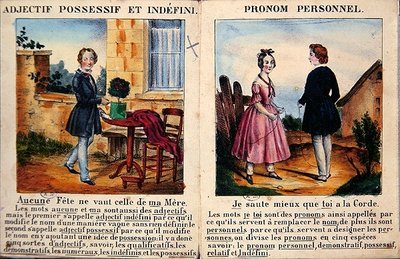 Grammar Book for Children, c.1850 by French School