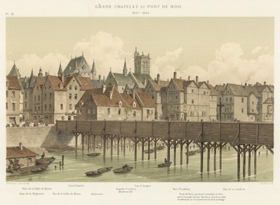 Grand Châtelet and Pont de Bois, 1621-1645 by French School