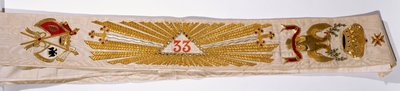 Grand Cordon of the 33rd Degree of Freemasonry of Prince Lucien Murat by French School