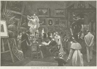 Grand Hall of the Fine Arts by French School