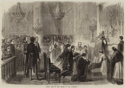 Grand Mass in the Chapel of the Tuileries by French School