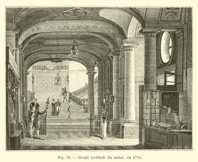 Grand Vestibule of the Same, 1723 by French School