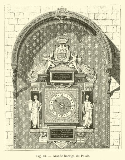 Great Clock of the Palace by French School