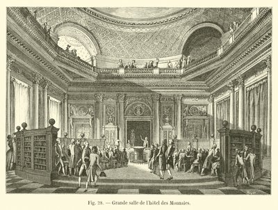 Great hall of the Mint Hotel by French School