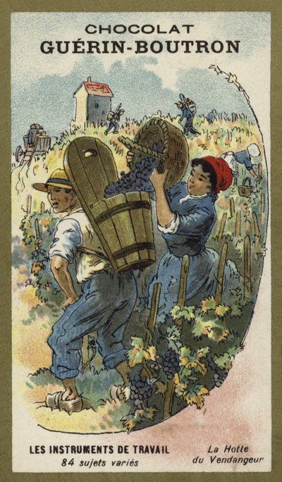 Grape Pickers Basket by French School