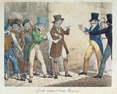 Great Victory of the French Army, Announcement of Victory at the Battle of Trocadero, September 1823 by French School