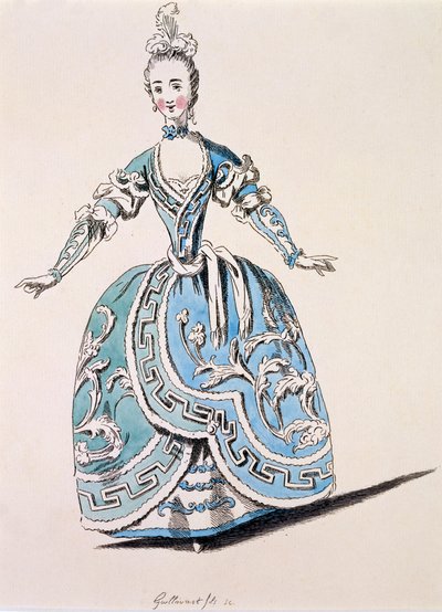 Greek Costume for the Chorus in Scanderbeg, facsimile by A. Guillaumot fils, 1763 by French School