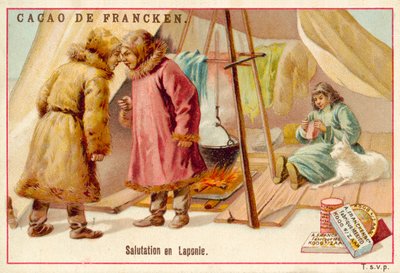 Greeting in Lapland by French School