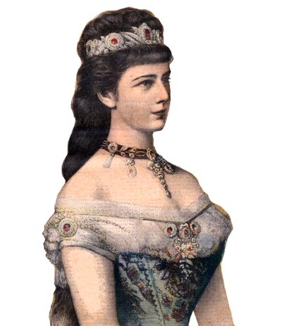 Guests of France: The Empress Elisabeth (Sissi), consort of Francis Joseph I of Austria in Le Petit Journal 20 December 1896 by French School