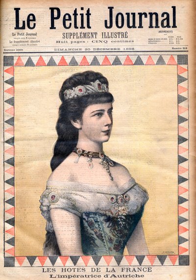 Guests of France: The Empress Elisabeth (Sissi), consort of Francis Joseph I of Austria in 