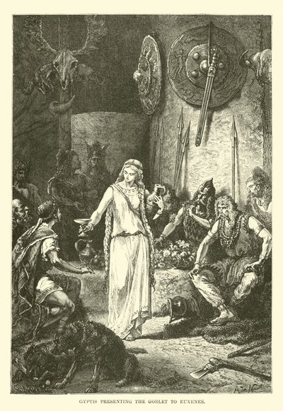 Gyptis Presenting the Goblet to Euxenes by French School