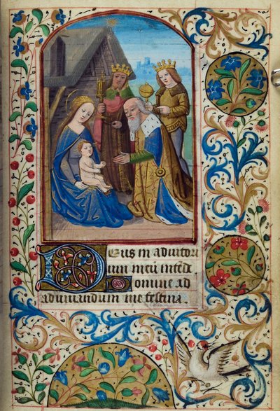 Adoration of the Magi, from Book of Hours, Use of Paris by French School