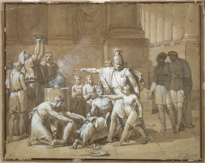 Hannibal Swearing Eternal Enmity toward Rome, c. 1808 by French School