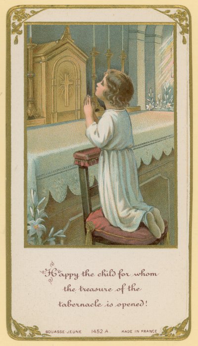 Happy the Child for Whom the Treasure of the Tabernacle is Opened! by French School