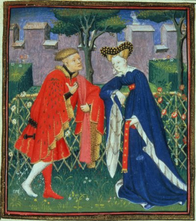A hundred ballads of a lady and her lover, Parisian copy, c.1410-15 by French School