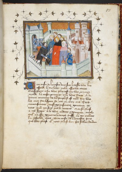 Richard II and Bolingbroke at Flint Castle by French School