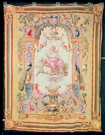 Harmony and Juno: from the Triumph of the Gods, Gobelins tapestry by French School