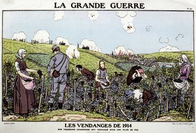 Harvest of 1914 by French School