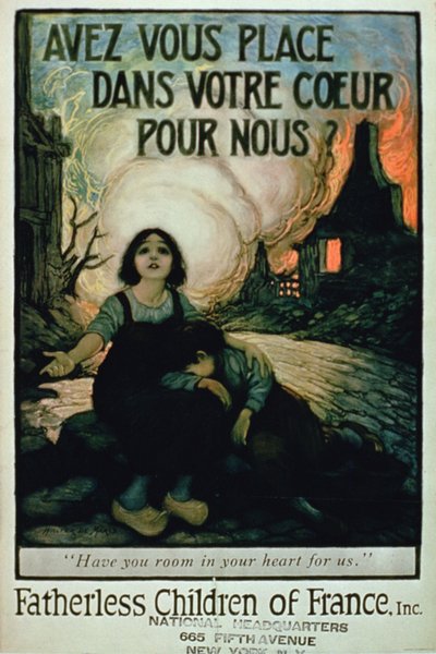 Have You Room In Your Hearts For Us?, Fatherless Children of France by French School