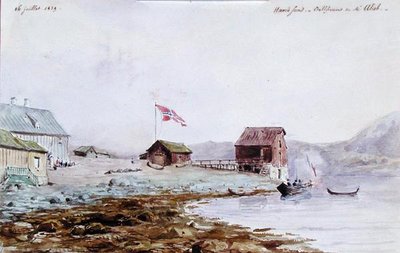 Havoysund Harbour in Norway by French School