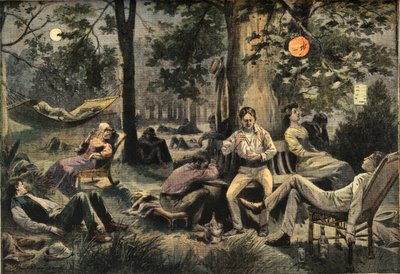 Heat in New York: residents camp in the parks, from the newspaper 