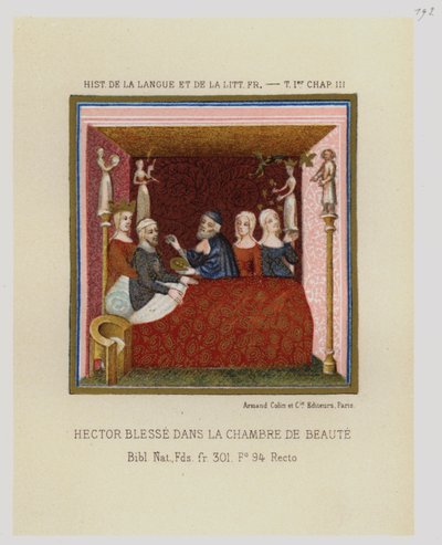 Hector Wounded in the Chamber of Beauty by French School
