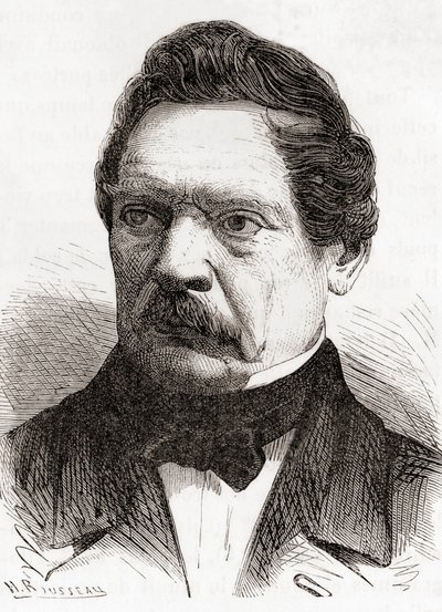 Henri-Gustave Delvigne, from Les Merveilles de la Science, published c.1870 (engraving) by French School