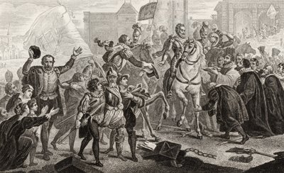 Henri IV (1553-1610) enters Paris in 1594, from 