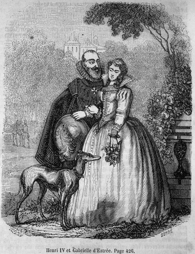 Henri IV (1553 - 1610) and Gabrielle d