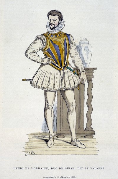 Henri de Lorraine, Duke of Guise, called le Balafré (1550 - 1588) - in 