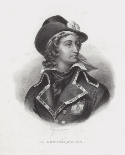 Henri de la Rochejaquelein, French Royalist General of the Vendee Revolt by French School