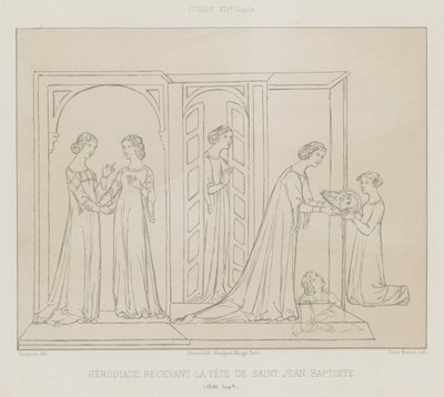 Herodias receiving the head of John the Baptist by French School
