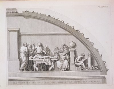 Hippocrates Teaching, from A Description of the School of Surgery in Paris, Published 1780 by French School