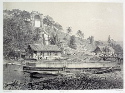 View of the Water Castle or Gueydon Canal at Fort de France in Martinique by French School
