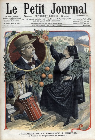 Homage of Provence to Frederic Mistral by French School