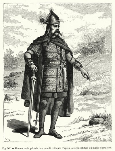 Man of the Celtic Tumulus Period, after the Reconstruction of the Artillery Museum by French School