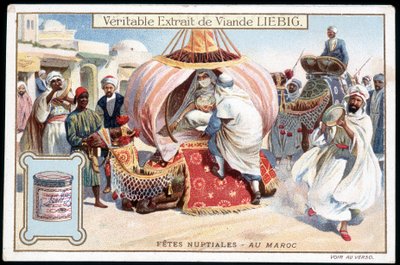 Honeymoon in Morocco - Chromo. Liebig, v. 1895 by French School