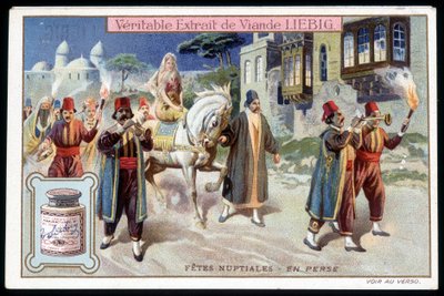 Honeymoon in Persia - chromo. Liebig, 1895 by French School