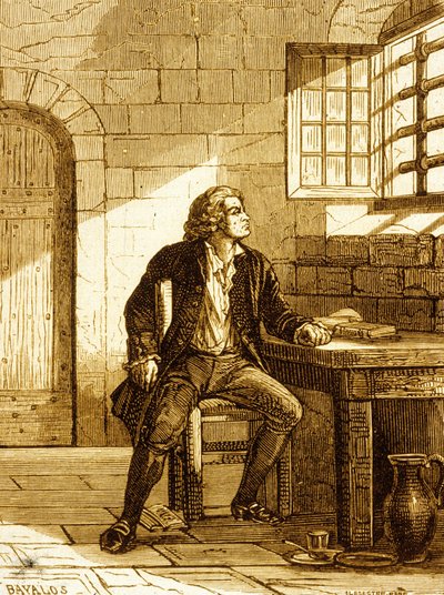 Honore-Gabriel Riquetti, Count of Mirabeau at the Fort de Joux in 1775 by French School